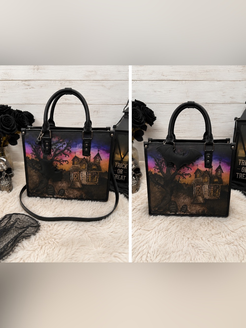🖤🎃 Betsey Johnson Haunted House Bat Handbag – NWT 🎃🖤